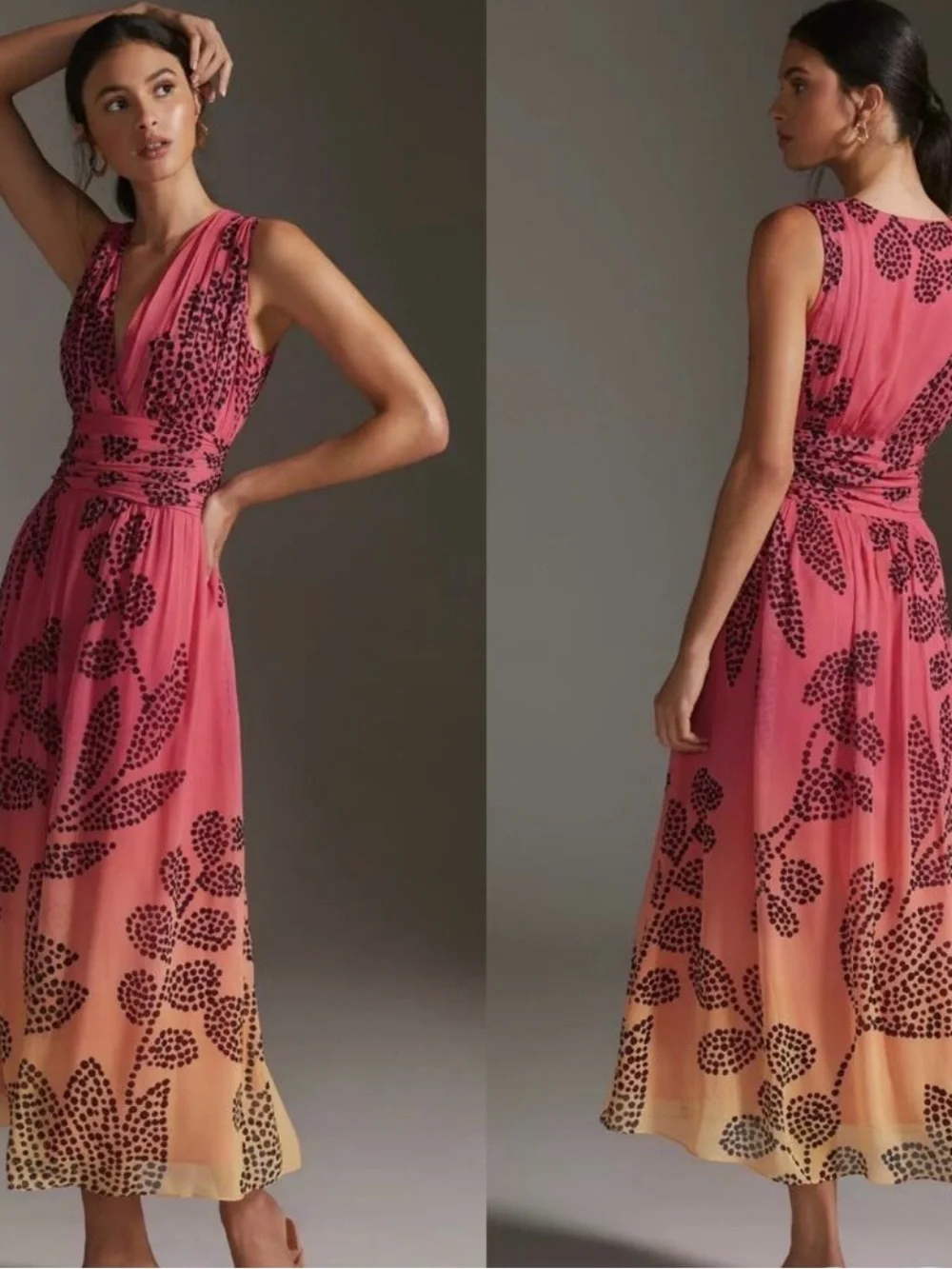 Anthropologie Verb Pallavi Singhee Ombre Maxi Dress NWT XXS - Picture 1 of 4